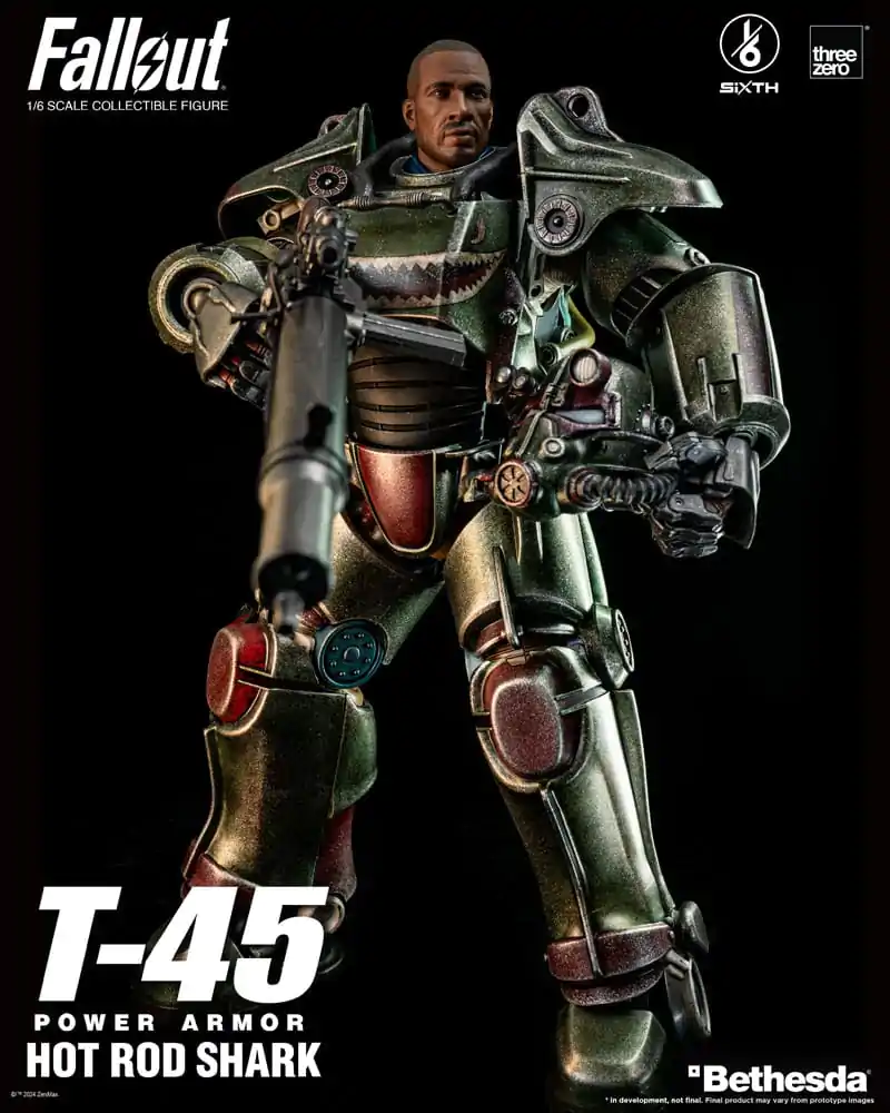 Fallout FigZero akcijska figura 1/6 T-45 Hot Rod Shark Power Armor 37 cm fotografija proizvoda