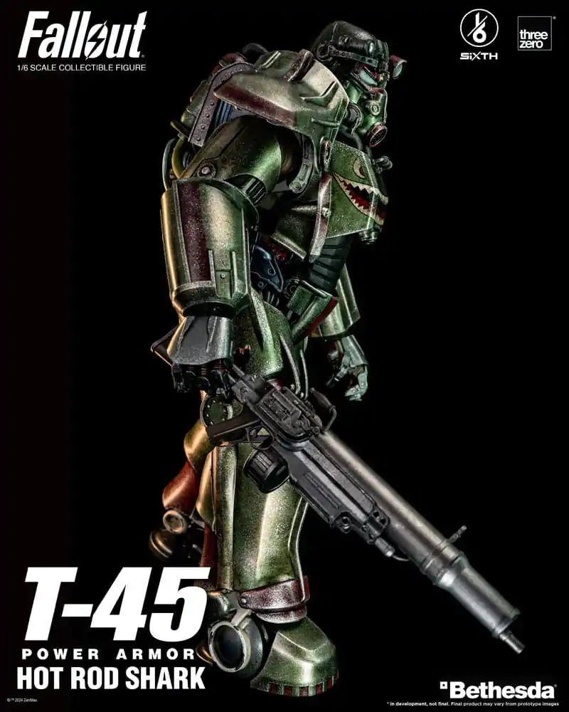 Fallout FigZero akcijska figura 1/6 T-45 Hot Rod Shark Power Armor 37 cm fotografija proizvoda