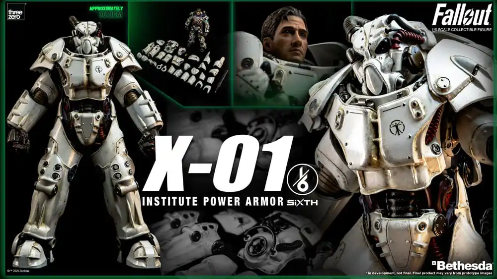 Fallout FigZero Action Figure 1/6 X-01 Institute Power Armor 37 cm fotografija proizvoda