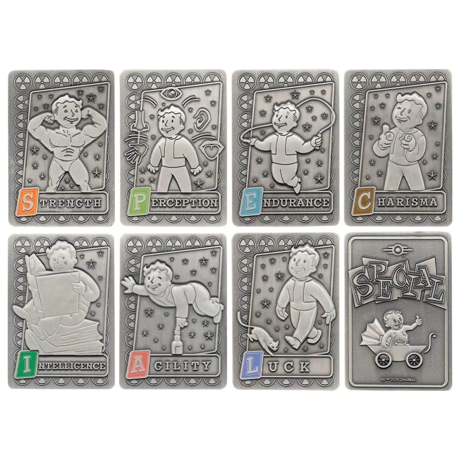 Fallout Ingots with Album S.P.E.C.I.A.L. Album za kolekcionare Perk Card fotografija proizvoda