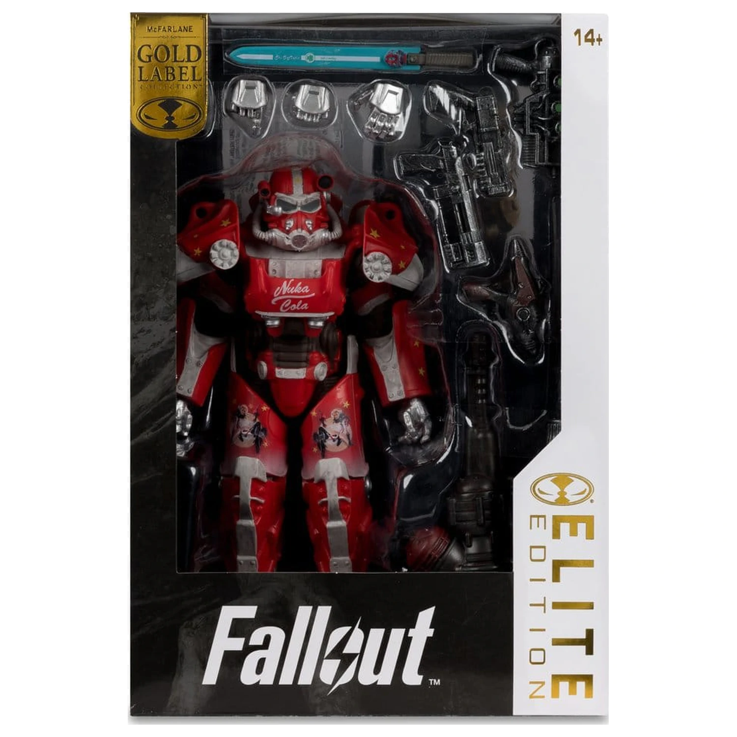 Fallout McFarlane Elite Edition Akcijska figura Fallout 76 Nuka Cola T-60 (Gold Label) 19 cm fotografija proizvoda