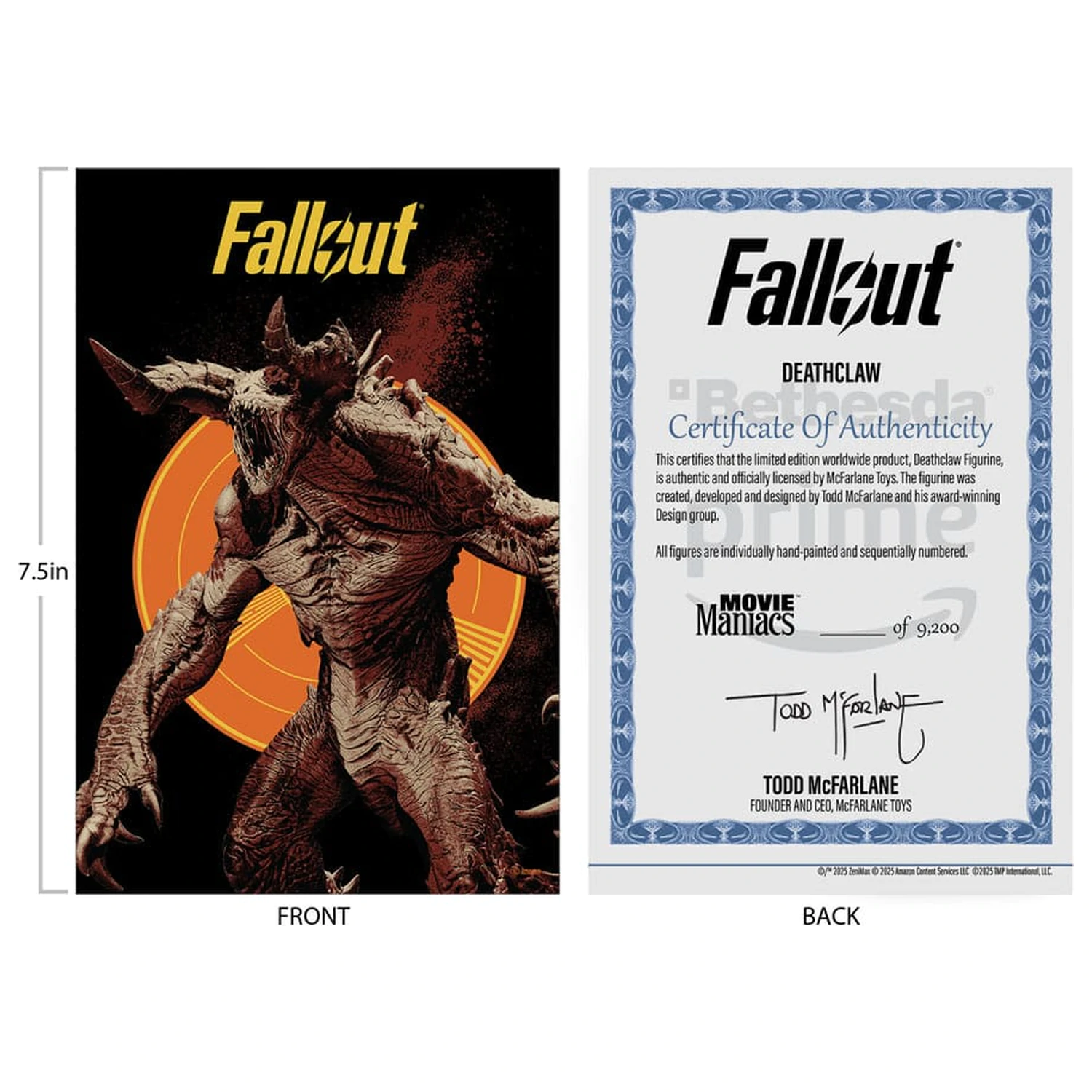 Fallout Movie Maniacs akcijska figura Deathclaw (sezona 2) 19 cm fotografija proizvoda