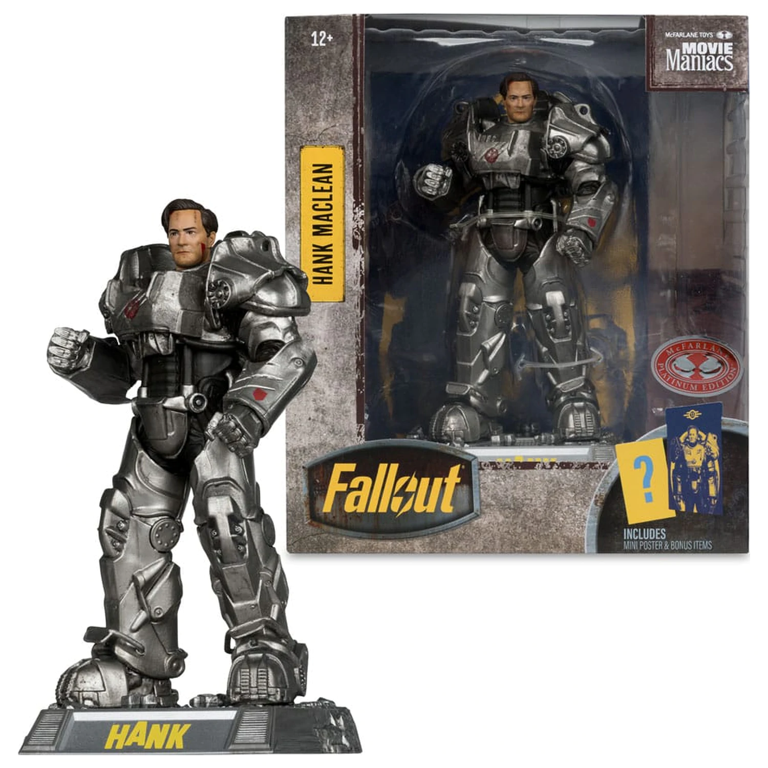 Fallout Movie Maniacs akcijska figura Hank Maclean (Season 2) (Red Platinum Edition) 17 cm fotografija proizvoda