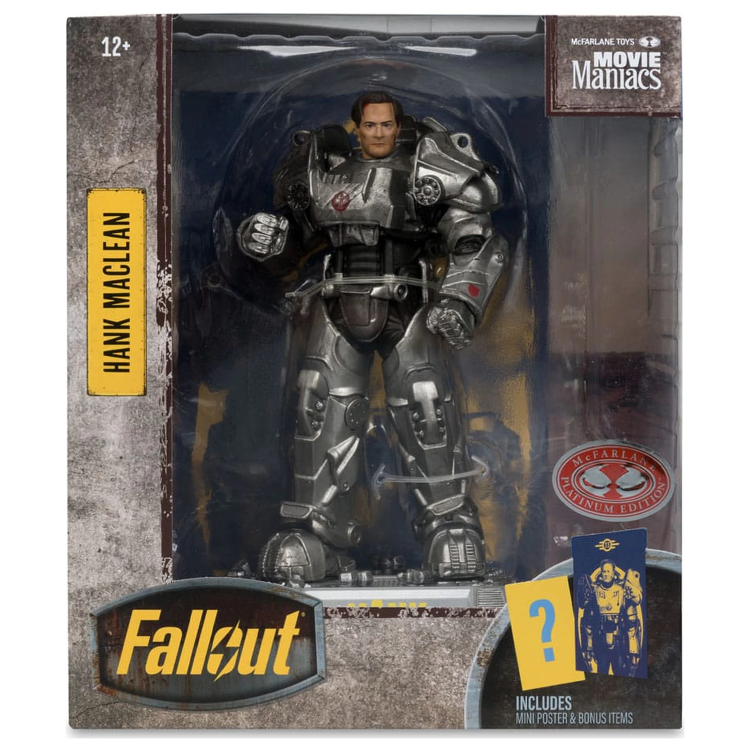 Fallout Movie Maniacs akcijska figura Hank Maclean (Season 2) (Red Platinum Edition) 17 cm fotografija proizvoda