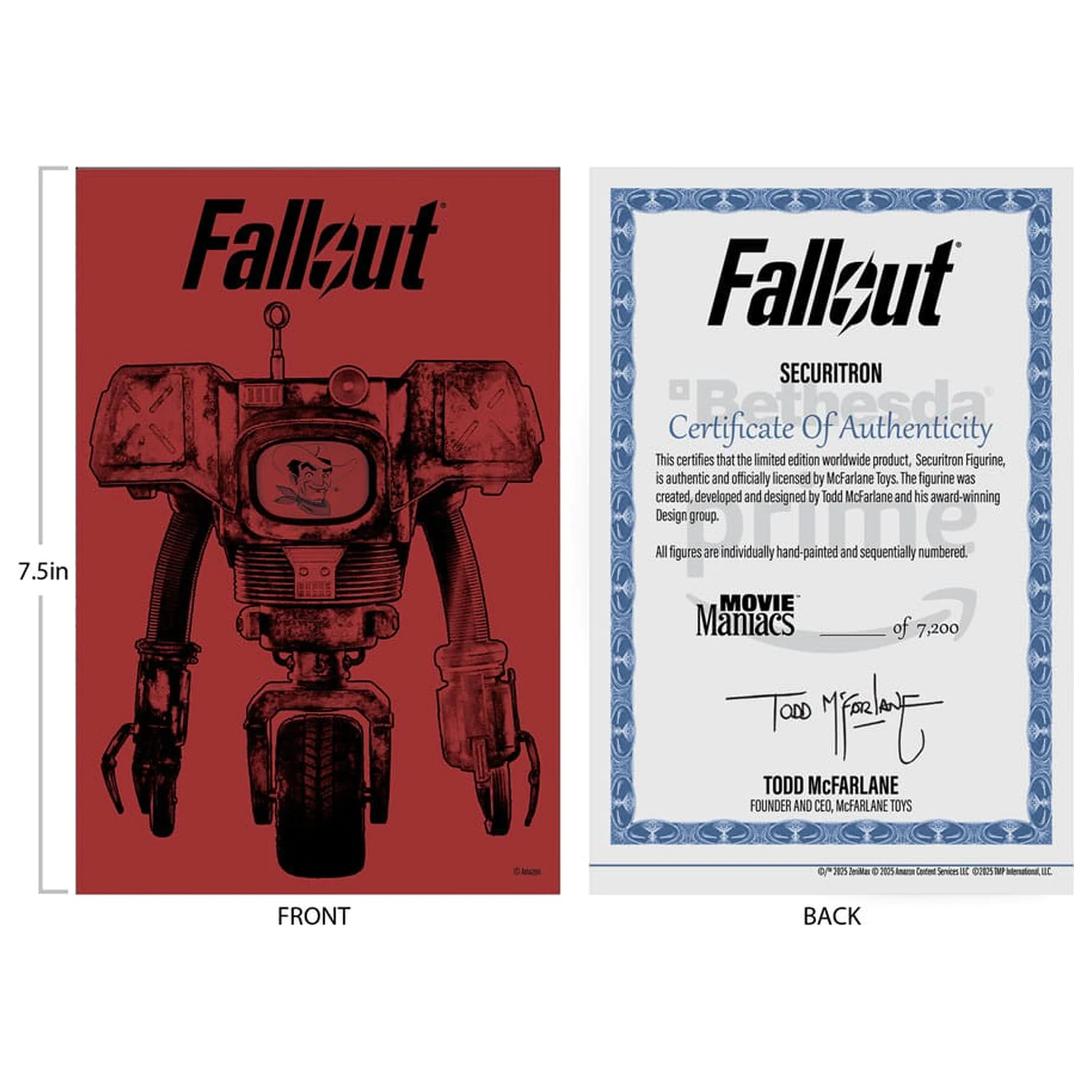 Fallout Movie Maniacs akcijska figura Securitron (2. sezona) 15 cm fotografija proizvoda