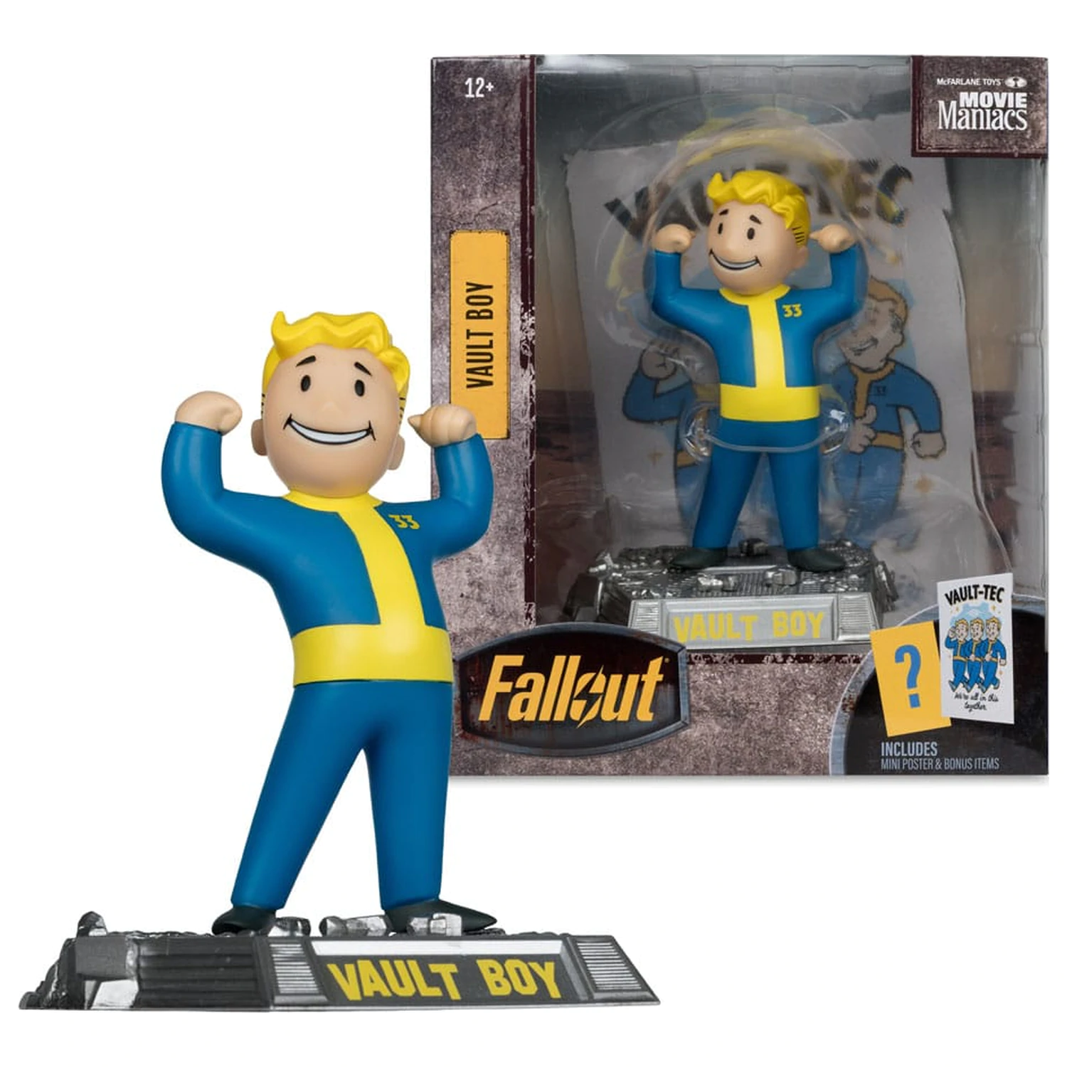 Fallout Movie Maniacs akcijska figura Vault Boy verzija 1 14 cm fotografija proizvoda