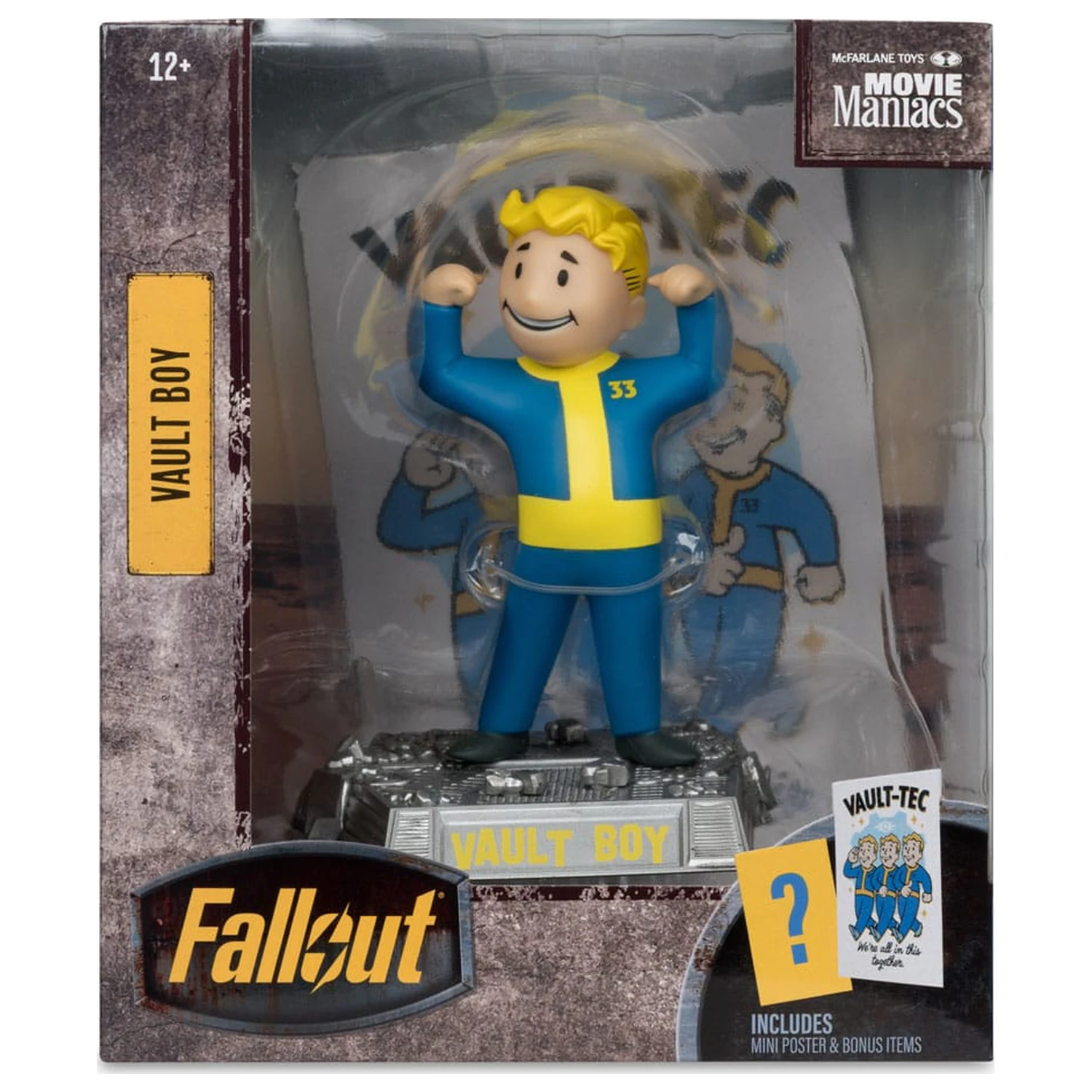 Fallout Movie Maniacs akcijska figura Vault Boy verzija 1 14 cm fotografija proizvoda