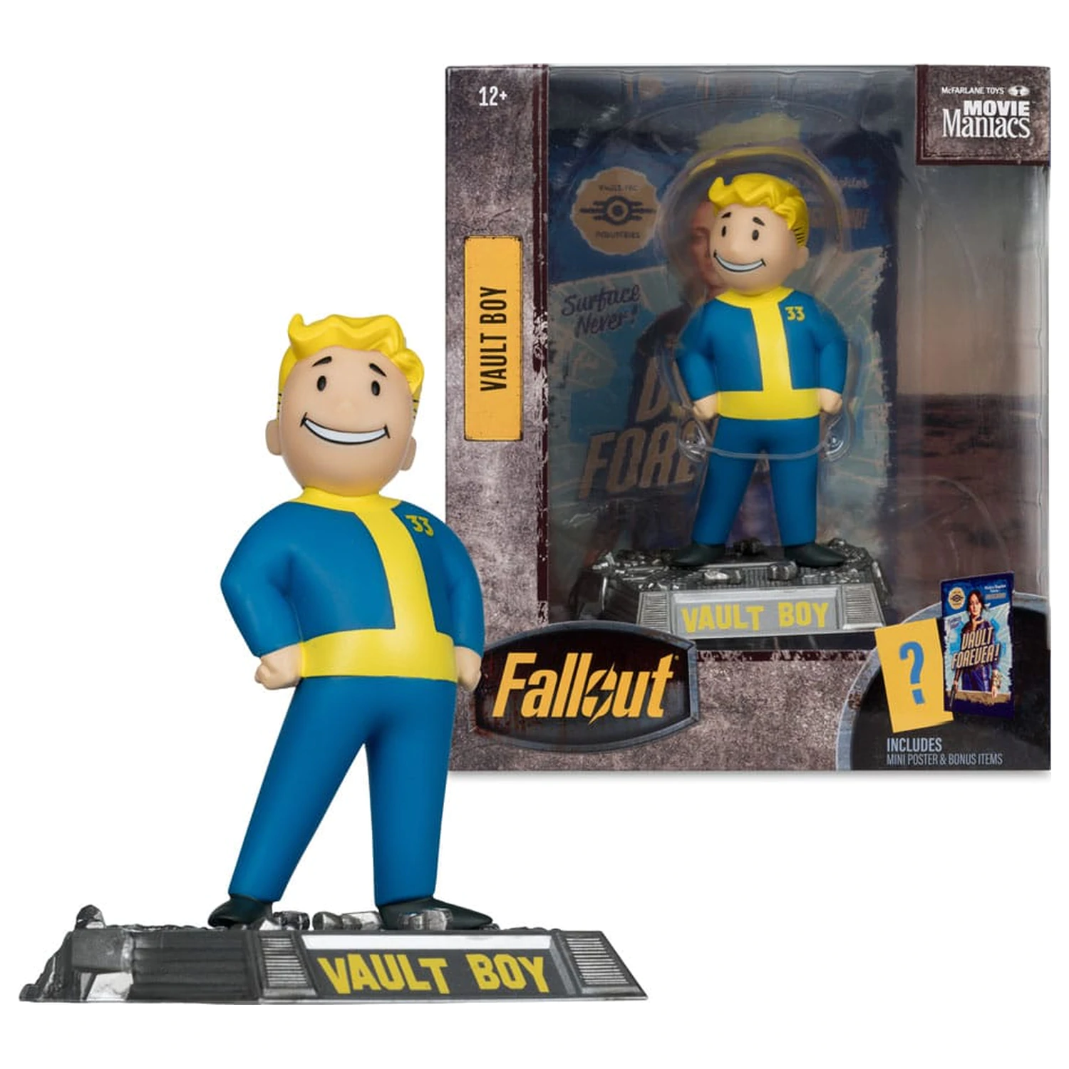 Fallout Movie Maniacs akcijska figura Vault Boy verzija 2 14 cm fotografija proizvoda
