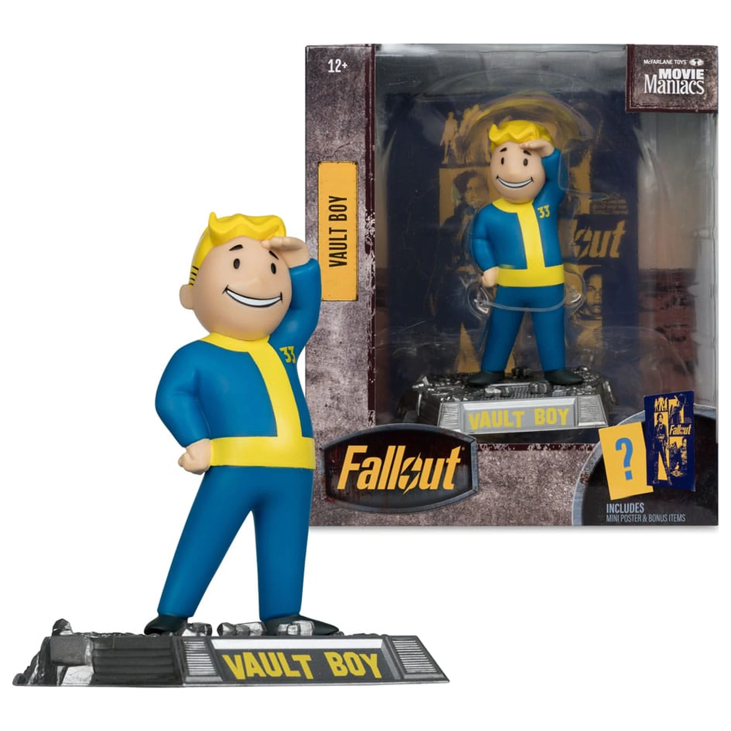 Fallout Movie Maniacs akcijska figura Vault Boy verzija 3 14 cm fotografija proizvoda