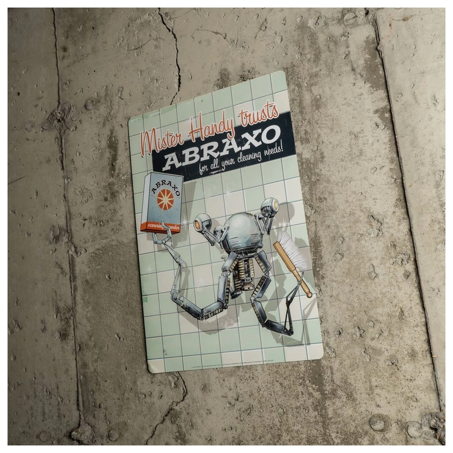 Fallout metalna ploča Mr. Handy fotografija proizvoda