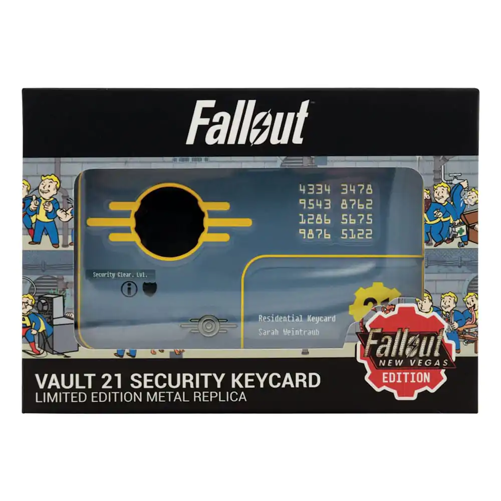 Fallout: New Vegas replika sigurnosne kartice Vault 21 s ključem, ograničeno izdanje fotografija proizvoda
