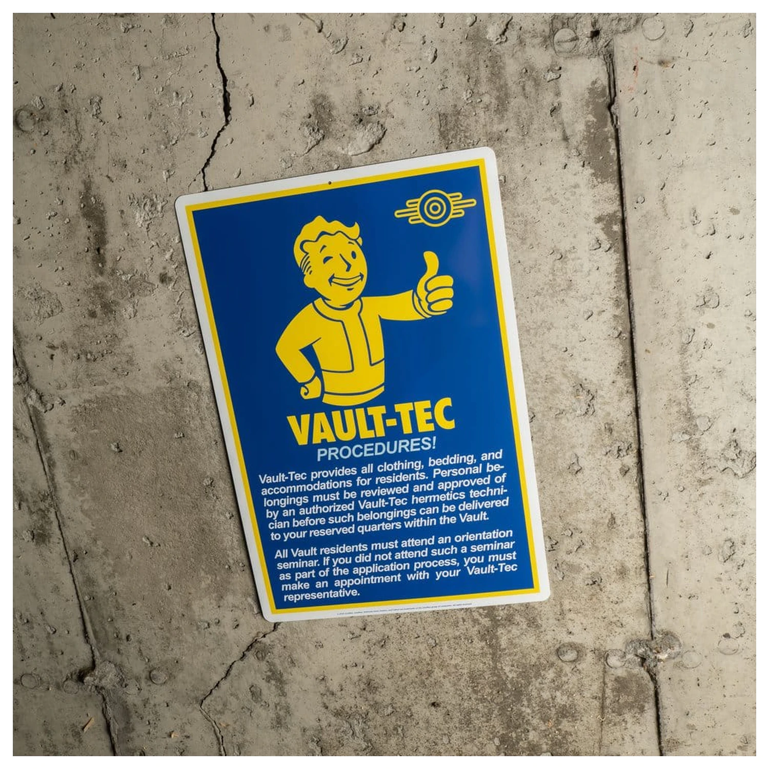 Fallout Metalna Znak Procedures fotografija proizvoda