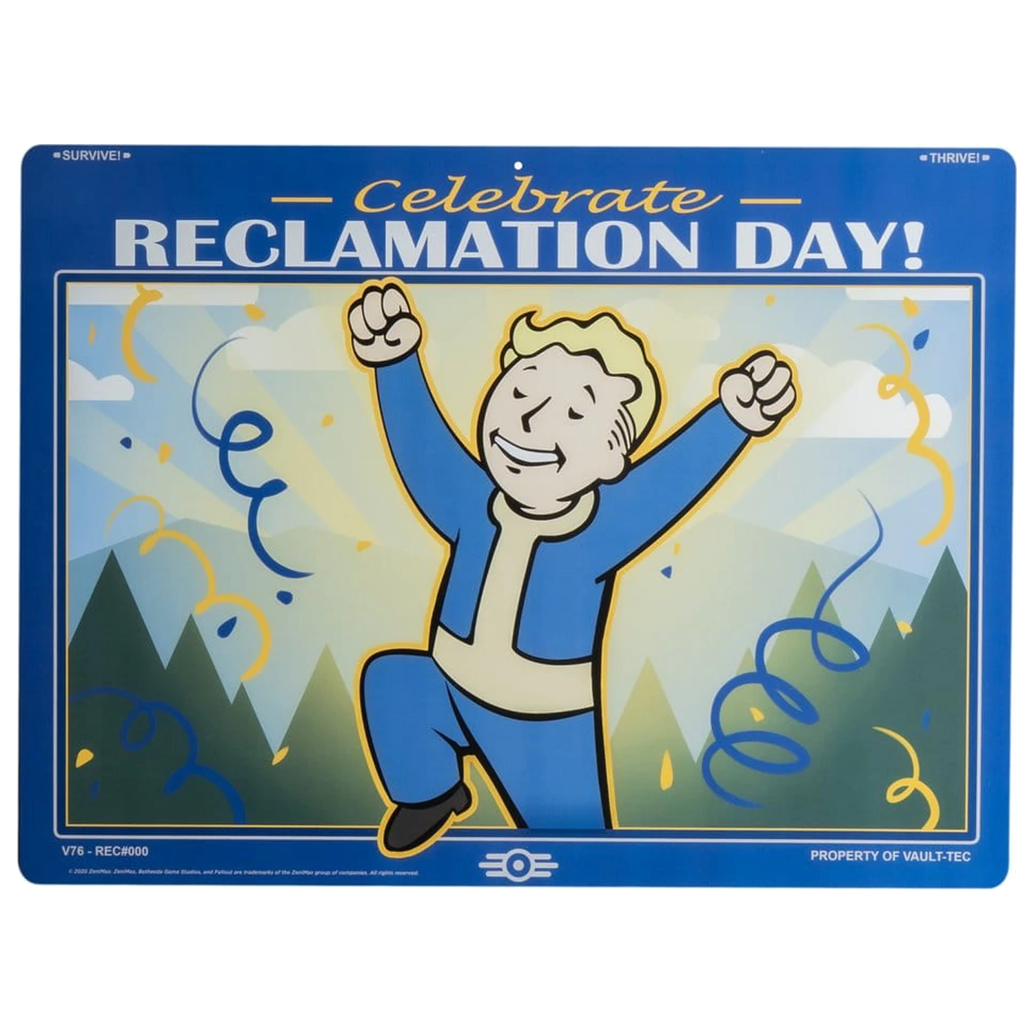 Fallout Metalni Znak Reclamation Day fotografija proizvoda