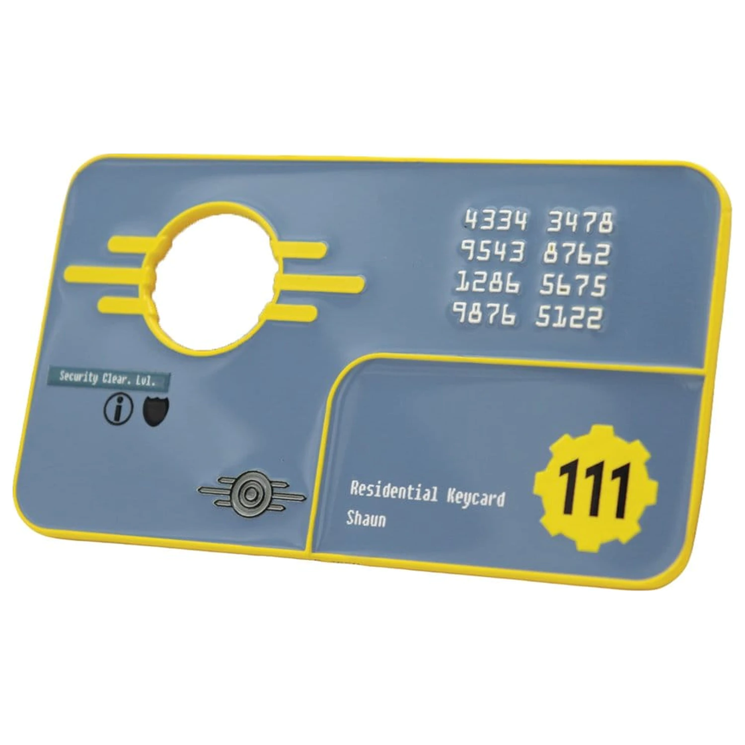 Fallout Replika sigurnosna ključ-kartica Vault 111 Limited Edition 11 cm fotografija proizvoda