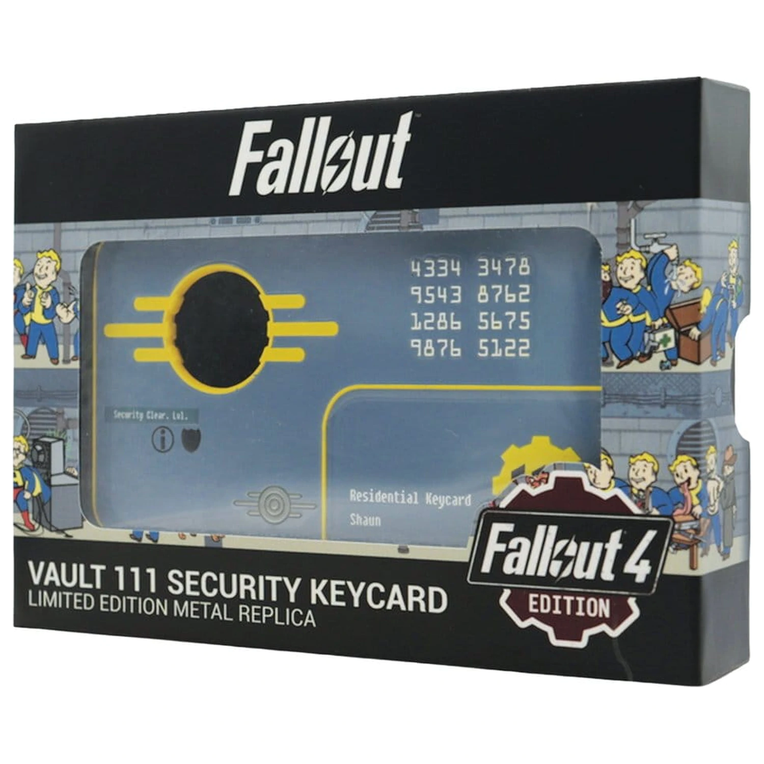 Fallout Replika sigurnosna ključ-kartica Vault 111 Limited Edition 11 cm fotografija proizvoda