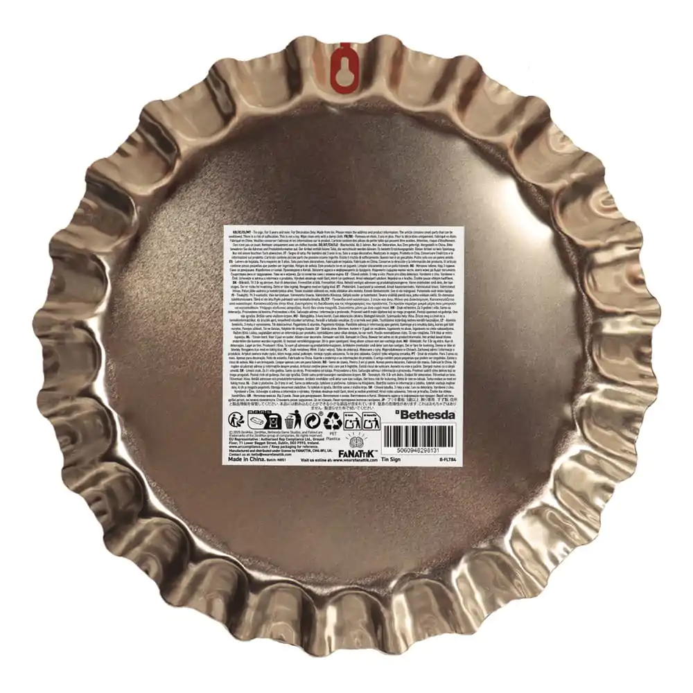 Fallout Tin Sign Sunset Sarsaparilla Bottle Cap Limena Plaketa fotografija proizvoda