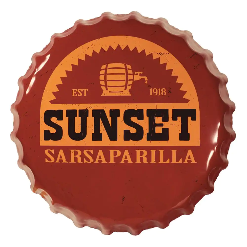 Fallout Tin Sign Sunset Sarsaparilla Bottle Cap Limena Plaketa fotografija proizvoda