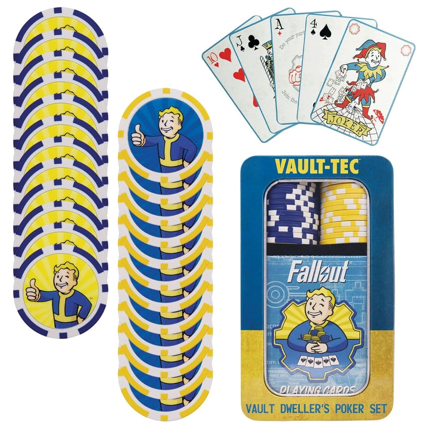 Fallout Vault Dweller's poker set fotografija proizvoda