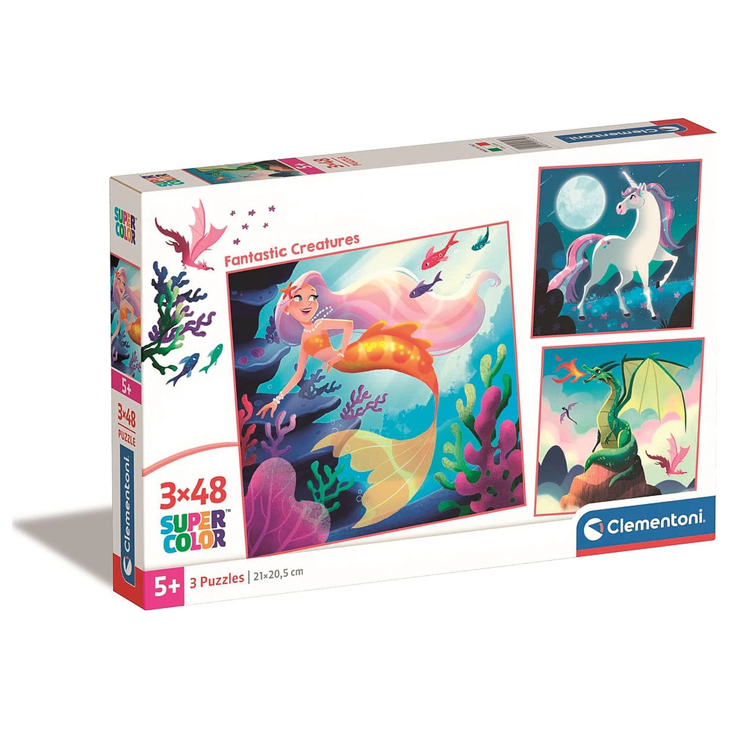 Fantastic Creatures Magic 3x48 Komad Slagalice Clementoni fotografija proizvoda