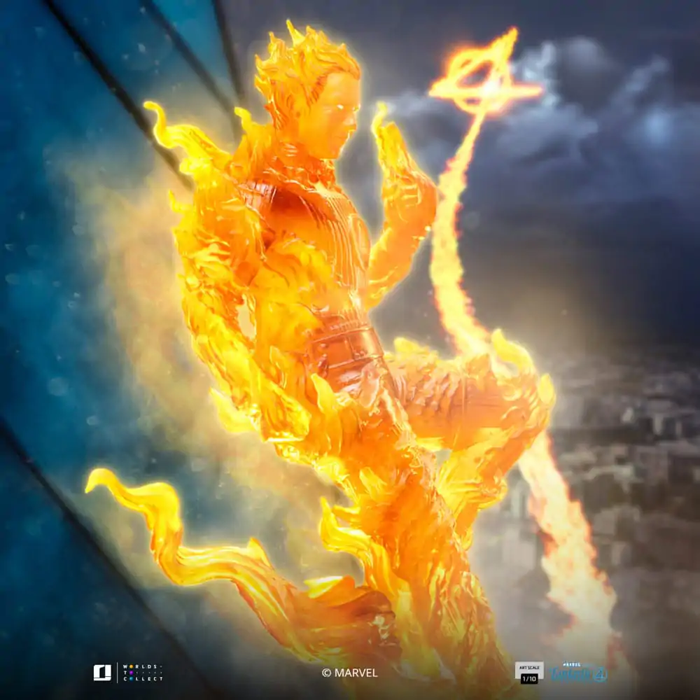 Fantastic Four Art Scale Kip 1/10 Human Torch 30 cm fotografija proizvoda