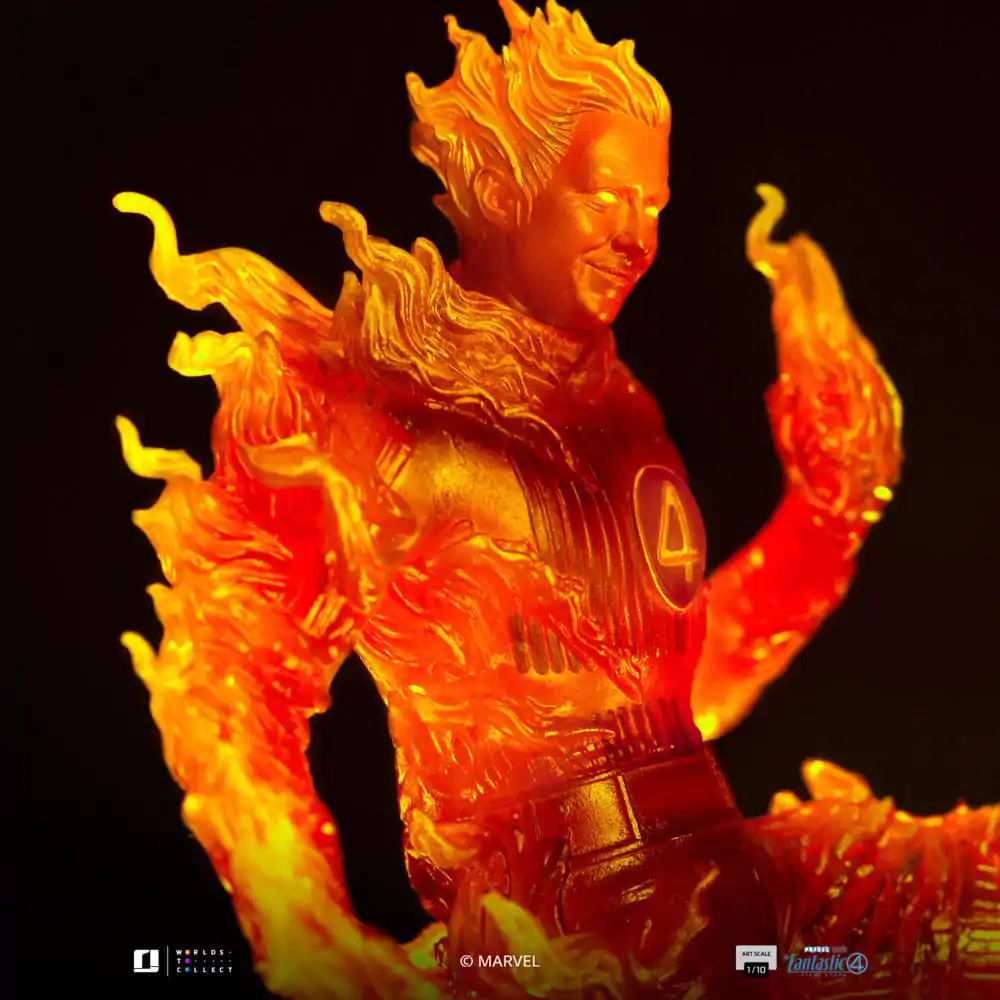 Fantastic Four Art Scale Kip 1/10 Human Torch 30 cm fotografija proizvoda