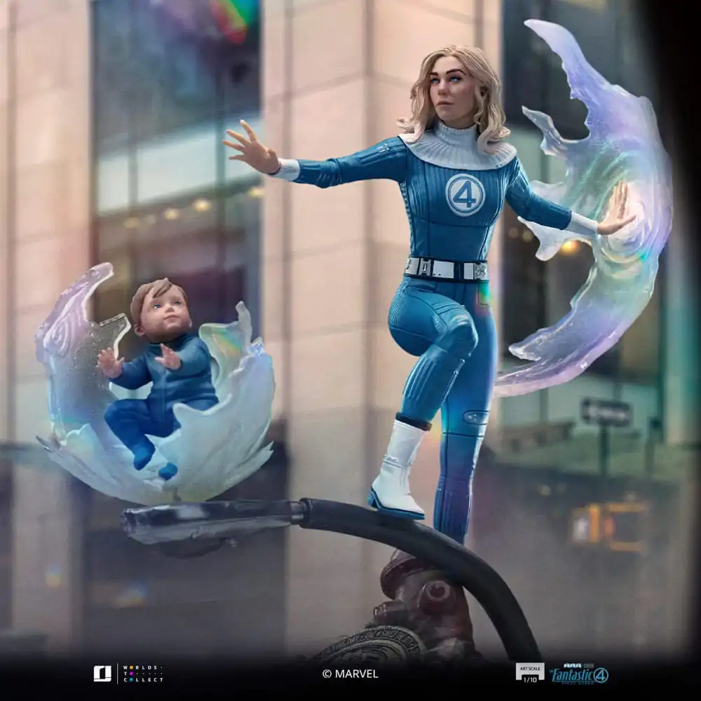 Fantastic Four Art Scale kip 1/10 Invisible Woman and Franklin 28 cm fotografija proizvoda