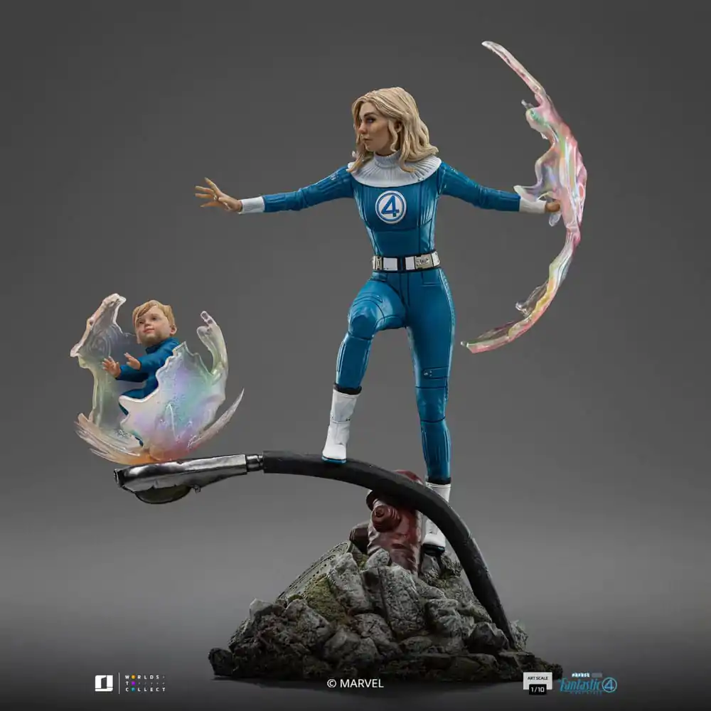Fantastic Four Art Scale kip 1/10 Invisible Woman and Franklin 28 cm fotografija proizvoda