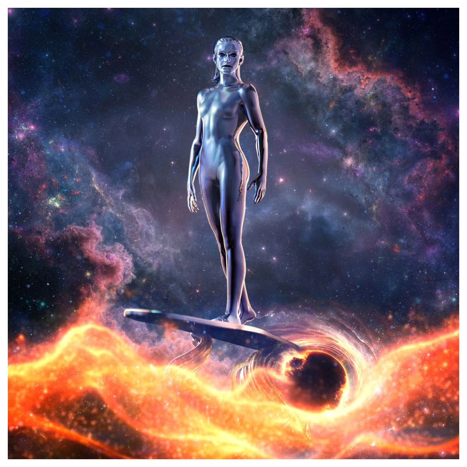Fantastic Four Art Scale statua 1/10 Silver Surfer 27 cm fotografija proizvoda