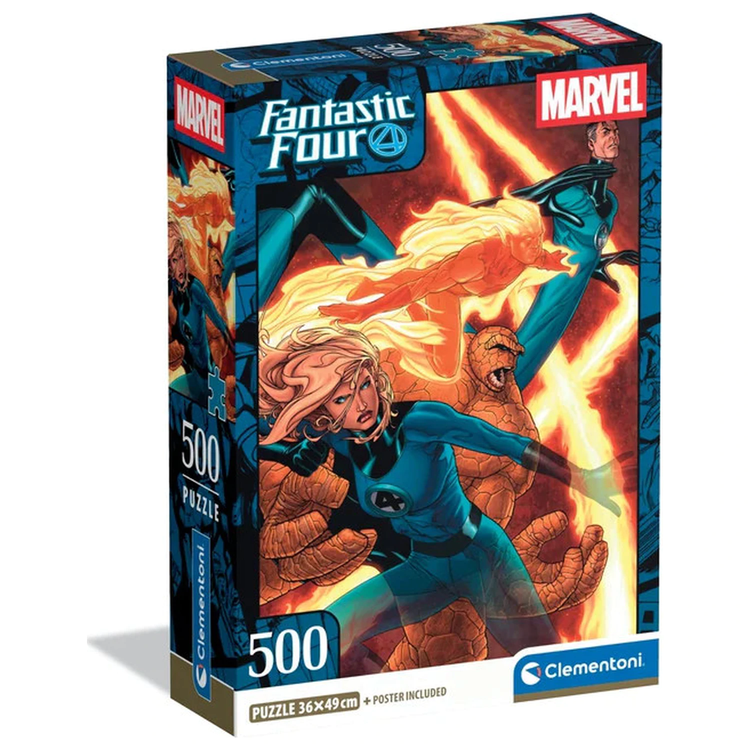 Fantastic Four Flame Compact puzzle od 500 dijelova fotografija proizvoda