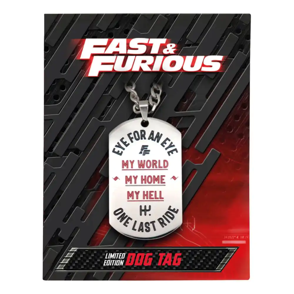 Fast & Furious identifikacijske pločice s kugličastim lancem fotografija proizvoda