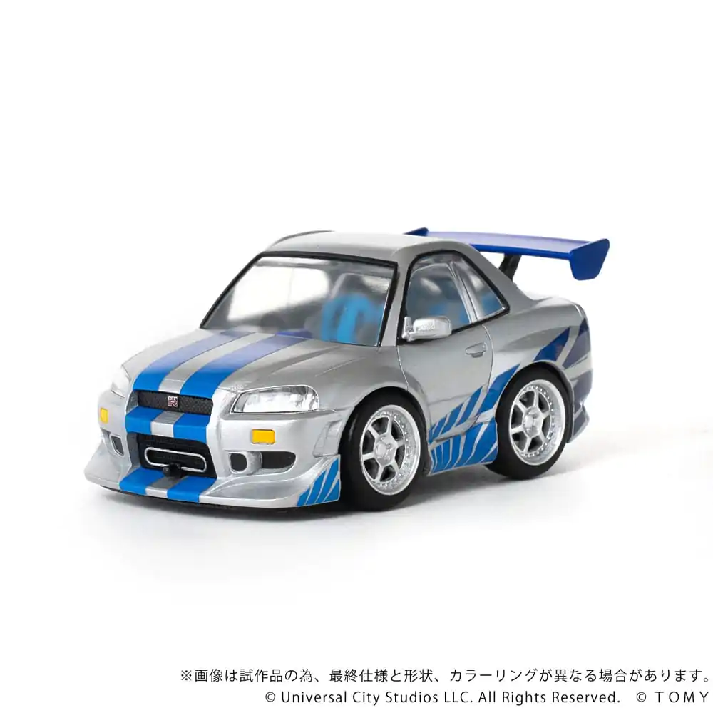 Fast & Furious Q-Village Vozilo s mini-figuricom Nissan Skyline GT-R (R34) 9 cm fotografija proizvoda