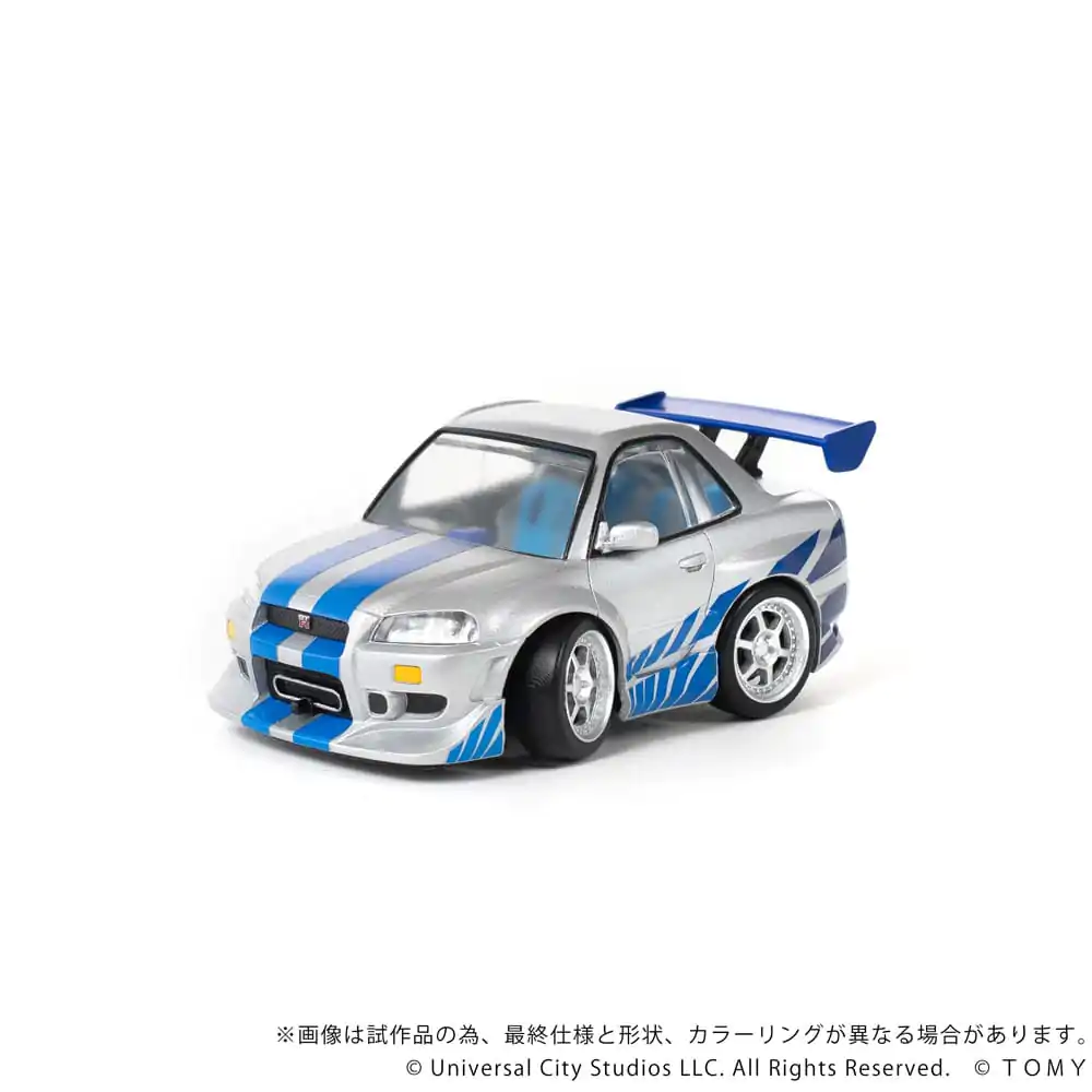 Fast & Furious Q-Village Vozilo s mini-figuricom Nissan Skyline GT-R (R34) 9 cm fotografija proizvoda