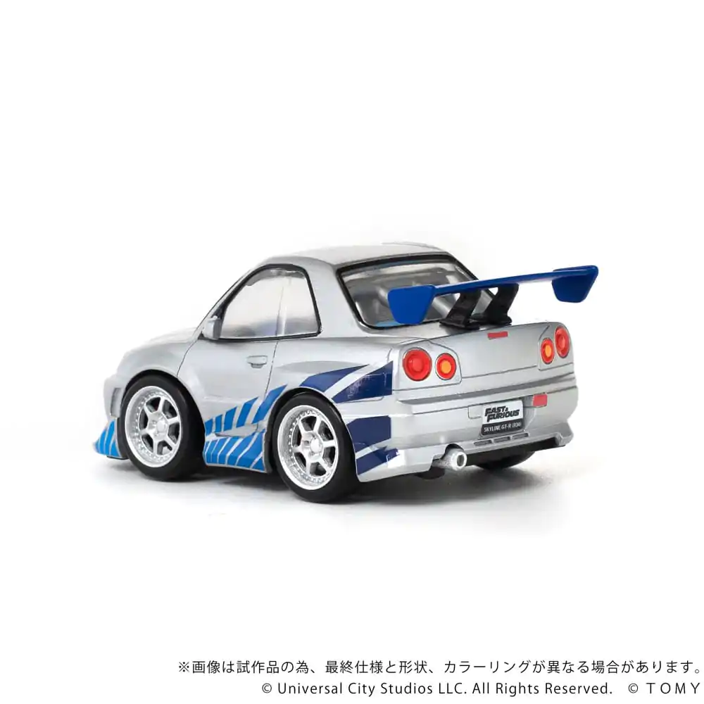 Fast & Furious Q-Village Vozilo s mini-figuricom Nissan Skyline GT-R (R34) 9 cm fotografija proizvoda