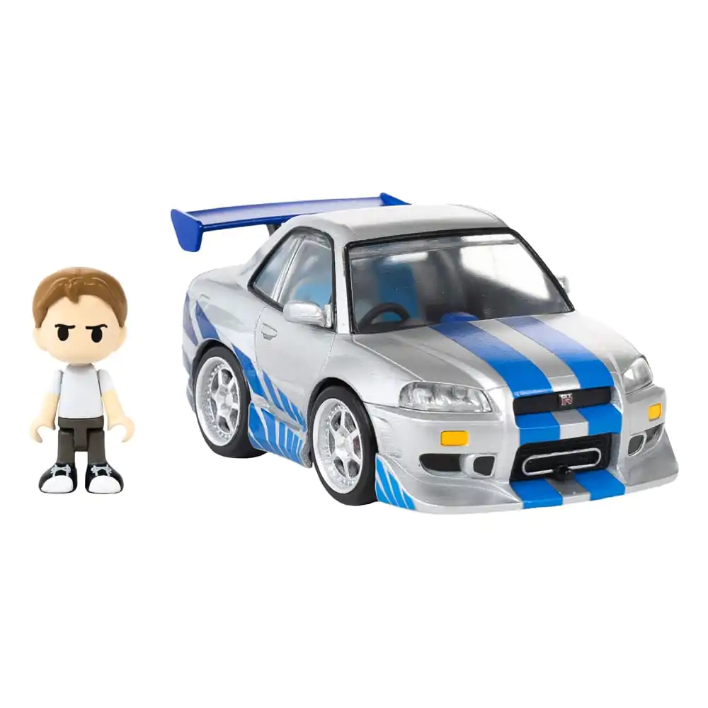 Fast & Furious Q-Village Vozilo s mini-figuricom Nissan Skyline GT-R (R34) 9 cm fotografija proizvoda