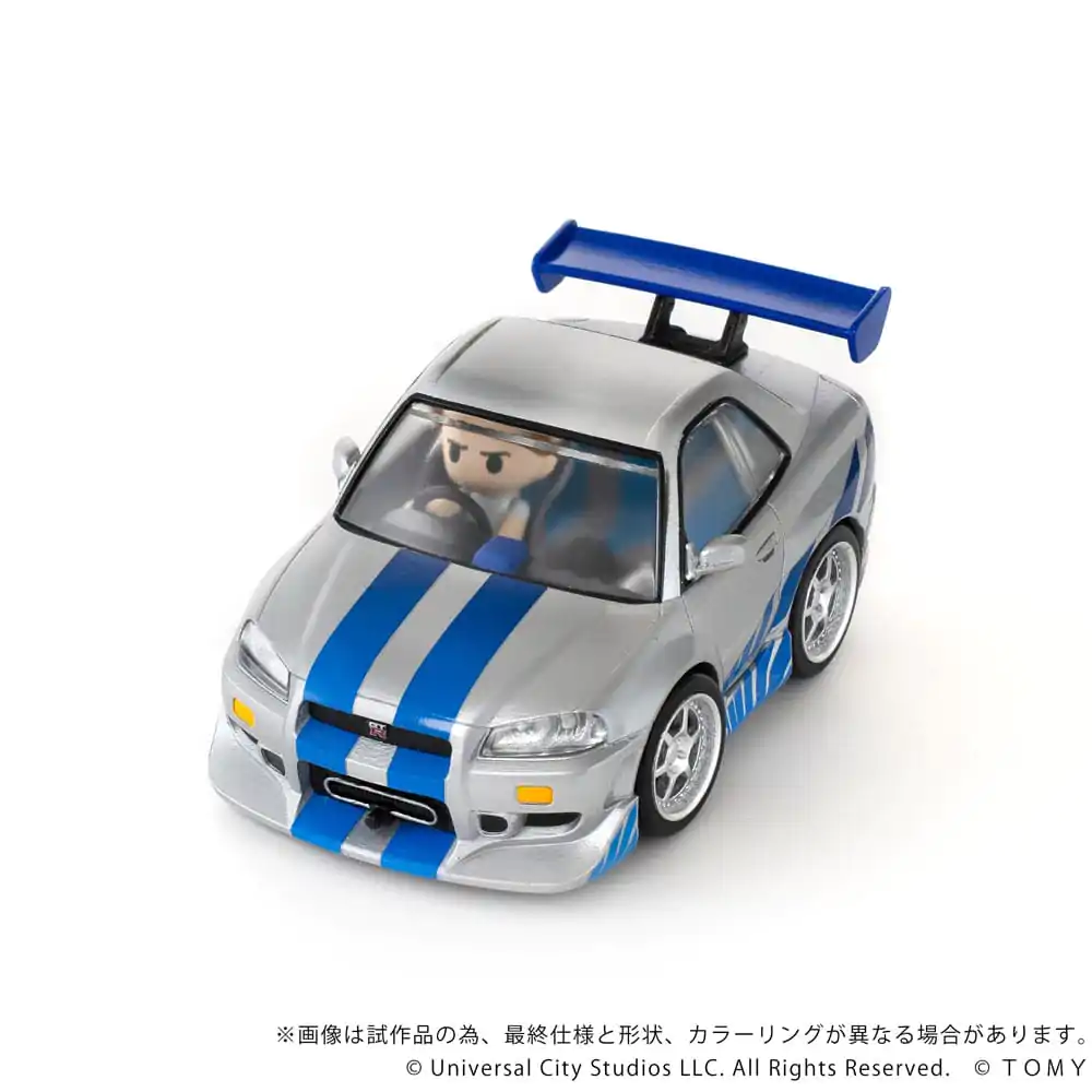 Fast & Furious Q-Village Vozilo s mini-figuricom Nissan Skyline GT-R (R34) 9 cm fotografija proizvoda