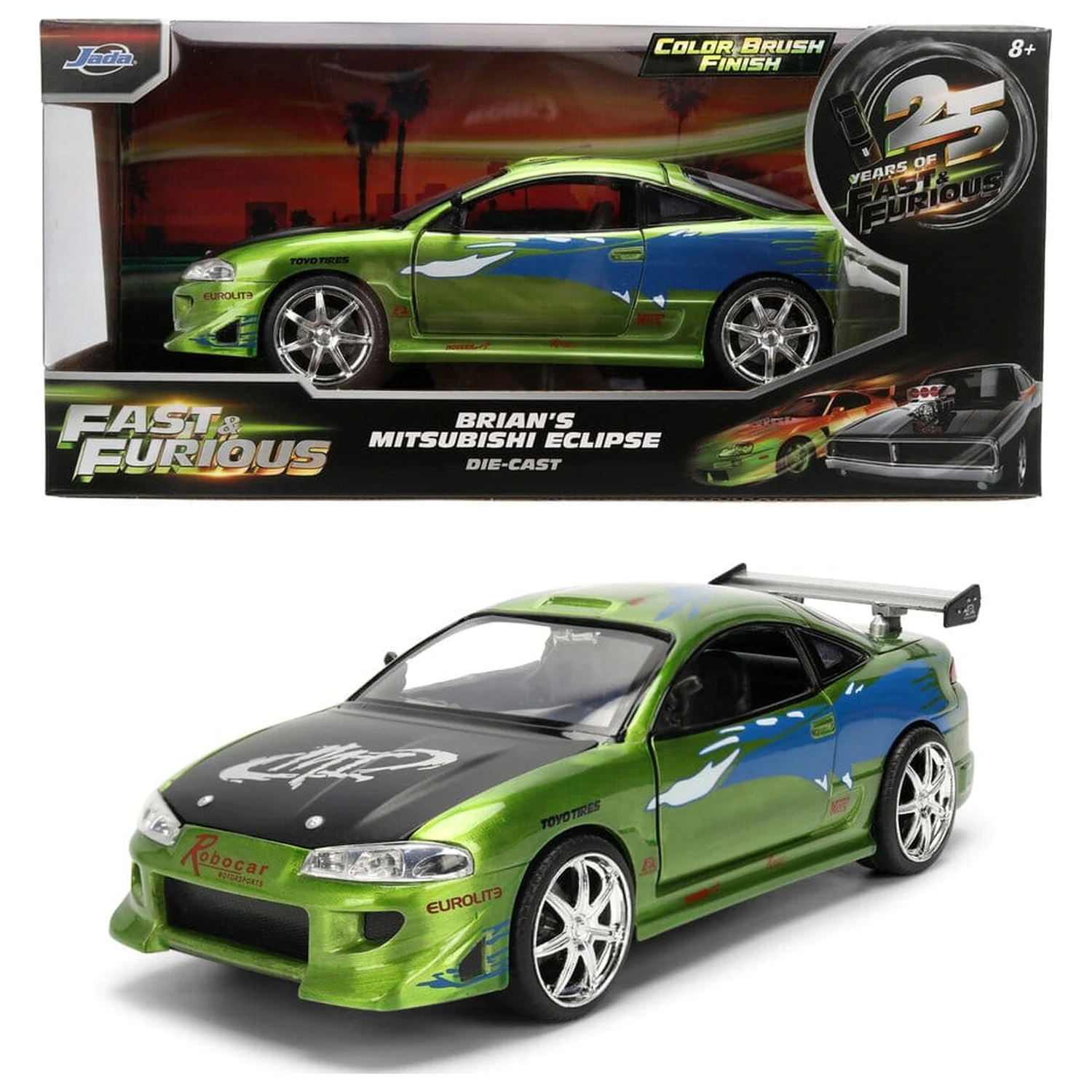 Fast & Furious Diecast Vozilo 1:24 Anniversary Mitsubishi 19 cm fotografija proizvoda