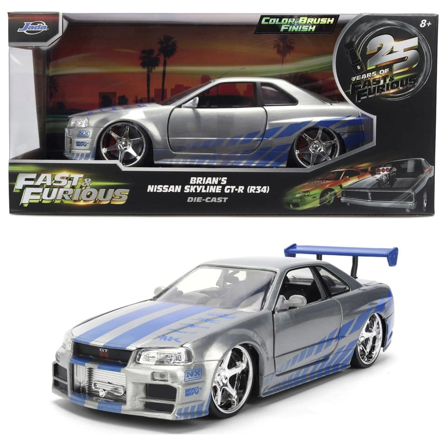 Fast & Furious Diecast vozilo 1:24 Anniversary Nissan Skyline 19 cm fotografija proizvoda