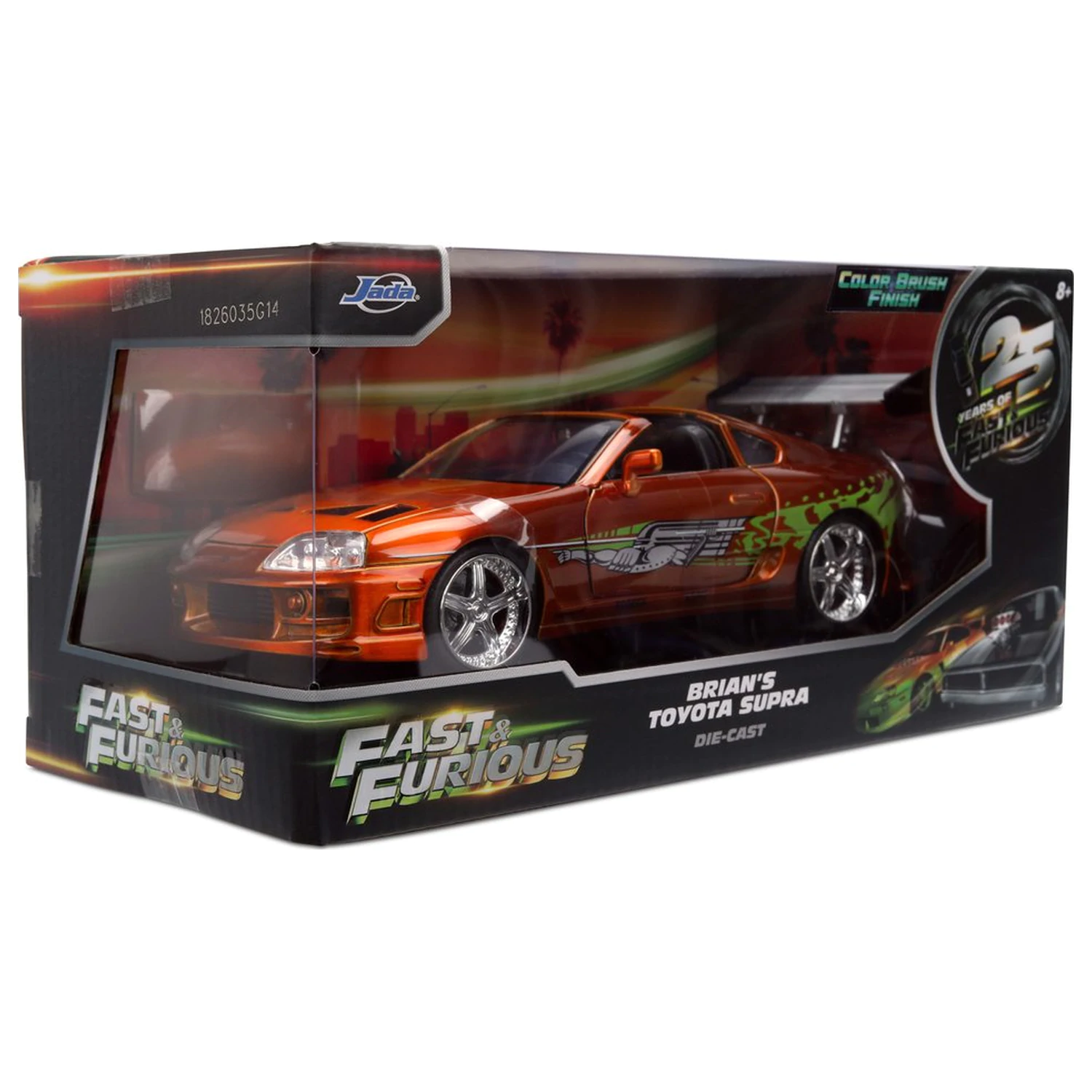 Fast & Furious Diecast Model 1/24 Anniversary Toyota Supra fotografija proizvoda