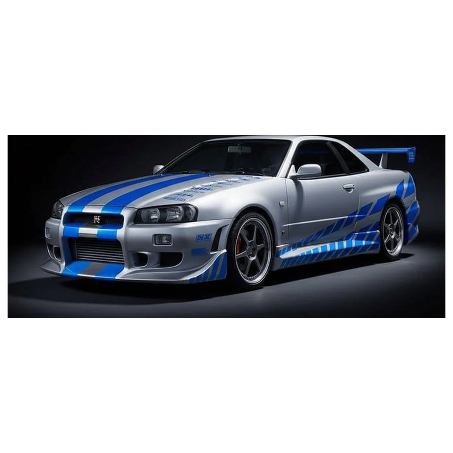 Fast & Furious Brian's 1999 Nissan Skyline GT-R Model Kit fotografija proizvoda