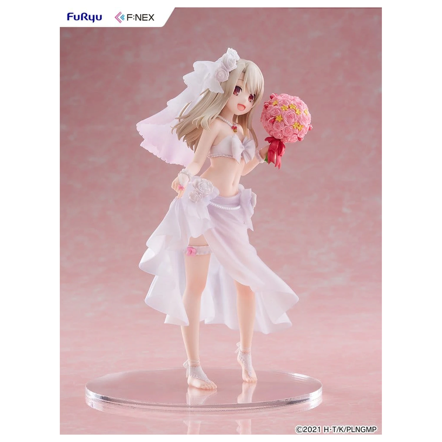 Fate/kaleid liner Prisma Illya: Licht - The Nameless Girl F:NEX PVC figura 1/7 Illyasviel von Einzbern Wedding Swimsuit Ver. 21 cm fotografija proizvoda