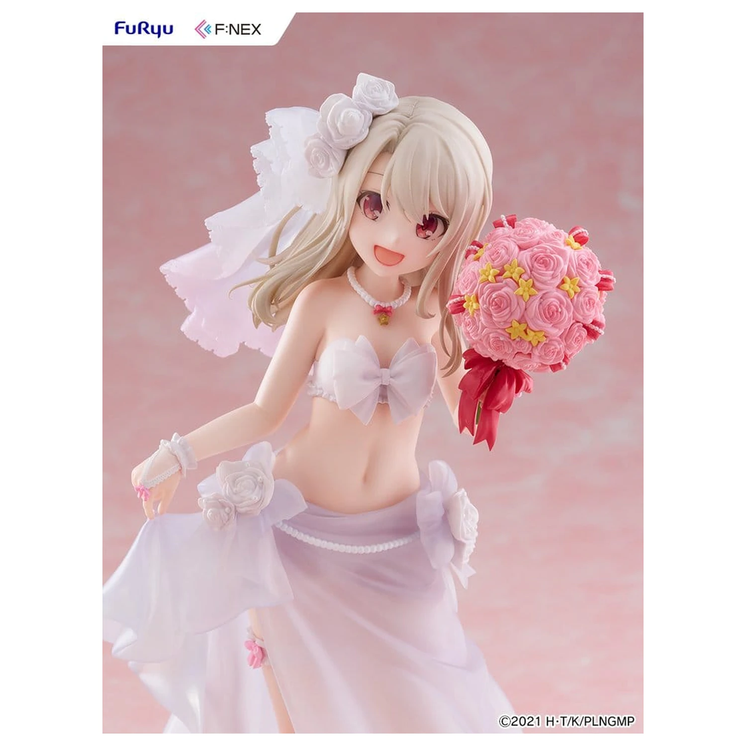 Fate/kaleid liner Prisma Illya: Licht - The Nameless Girl F:NEX PVC figura 1/7 Illyasviel von Einzbern Wedding Swimsuit Ver. 21 cm fotografija proizvoda