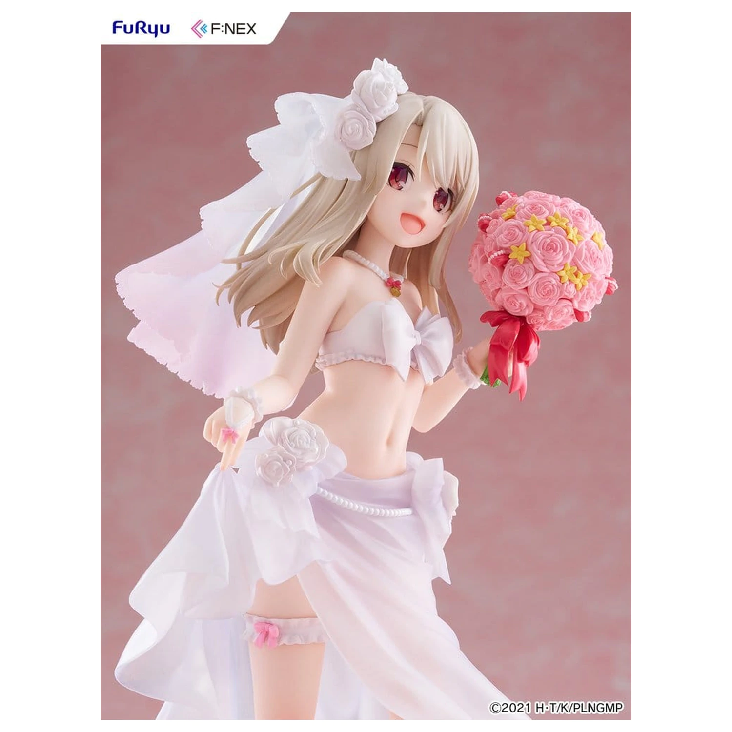Fate/kaleid liner Prisma Illya: Licht - The Nameless Girl F:NEX PVC figura 1/7 Illyasviel von Einzbern Wedding Swimsuit Ver. 21 cm fotografija proizvoda
