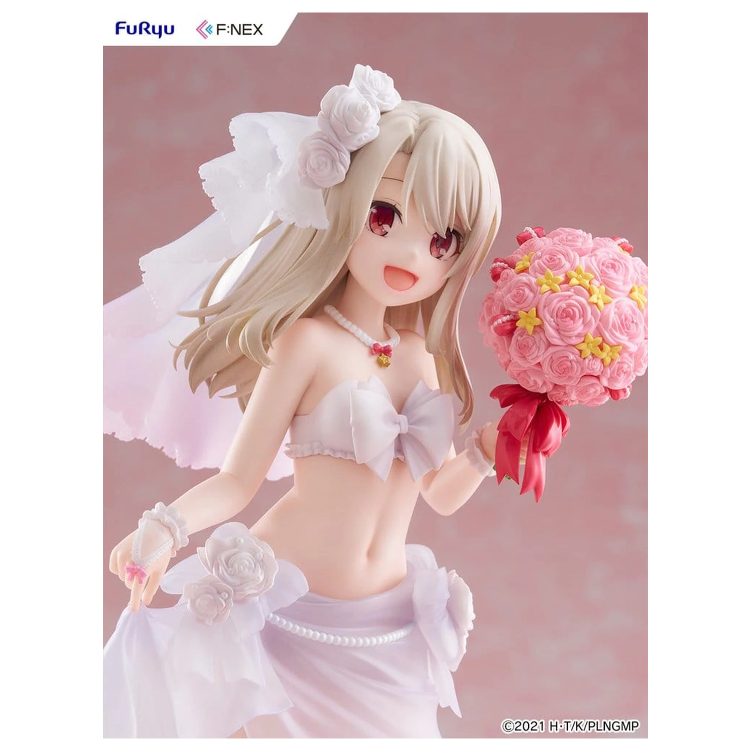 Fate/kaleid liner Prisma Illya: Licht - The Nameless Girl F:NEX PVC figura 1/7 Illyasviel von Einzbern Wedding Swimsuit Ver. 21 cm fotografija proizvoda