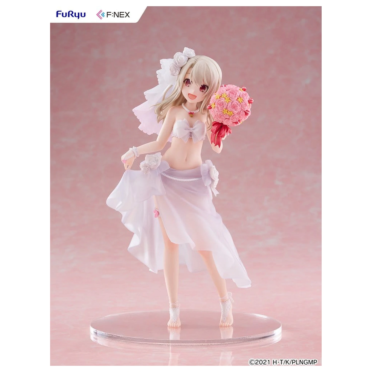 Fate/kaleid liner Prisma Illya: Licht - The Nameless Girl F:NEX PVC figura 1/7 Illyasviel von Einzbern Wedding Swimsuit Ver. 21 cm fotografija proizvoda