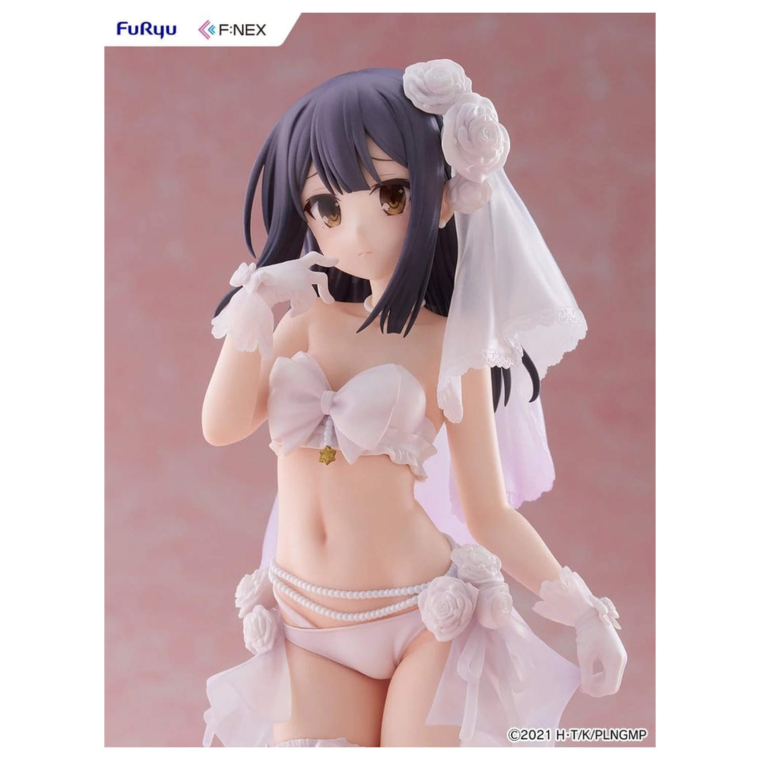 Fate/kaleid liner Prisma Illya: Licht - The Nameless Girl F:NEX PVC figura 1/7 Miyu Edelfelt Wedding Swimsuit Ver. 21 cm fotografija proizvoda