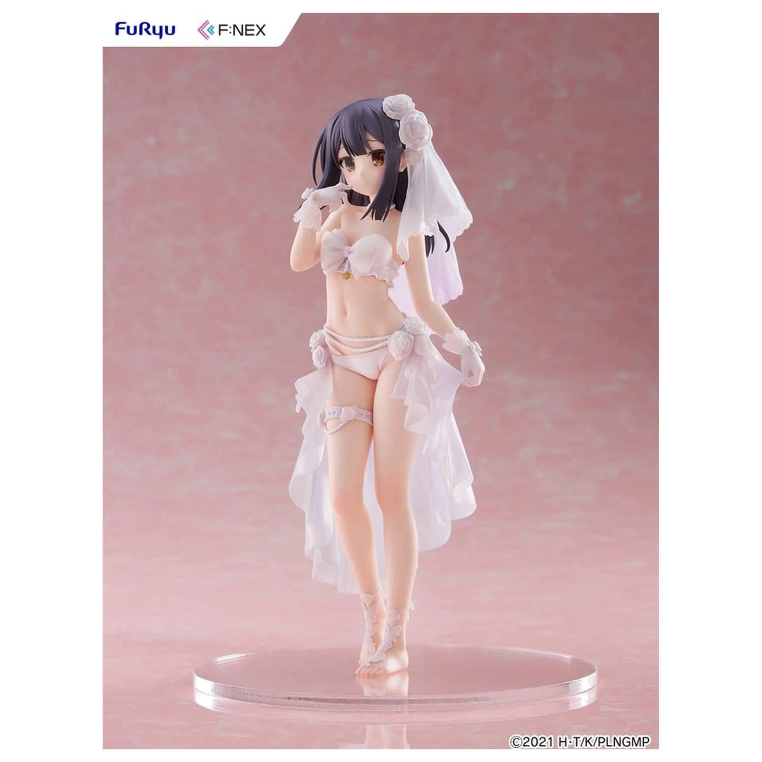 Fate/kaleid liner Prisma Illya: Licht - The Nameless Girl F:NEX PVC figura 1/7 Miyu Edelfelt Wedding Swimsuit Ver. 21 cm fotografija proizvoda