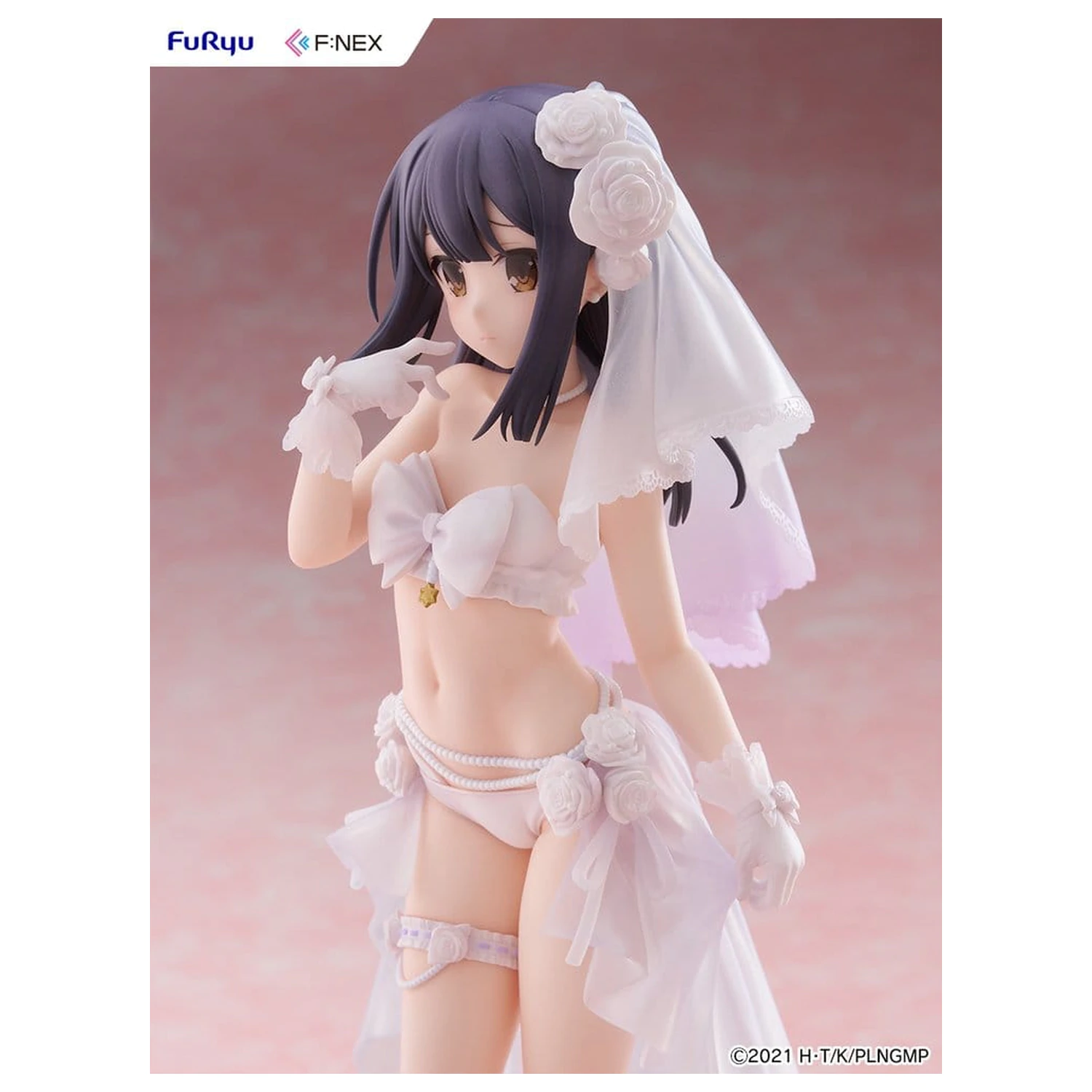 Fate/kaleid liner Prisma Illya: Licht - The Nameless Girl F:NEX PVC figura 1/7 Miyu Edelfelt Wedding Swimsuit Ver. 21 cm fotografija proizvoda