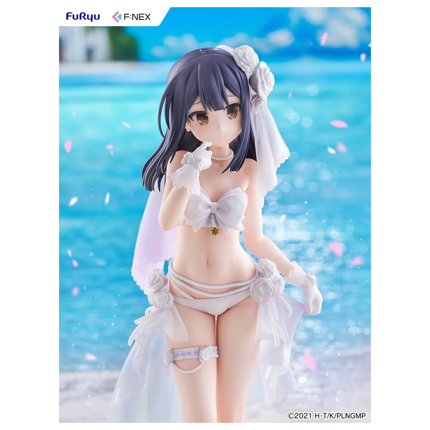Fate/kaleid liner Prisma Illya: Licht - The Nameless Girl F:NEX PVC figura 1/7 Miyu Edelfelt Wedding Swimsuit Ver. 21 cm fotografija proizvoda