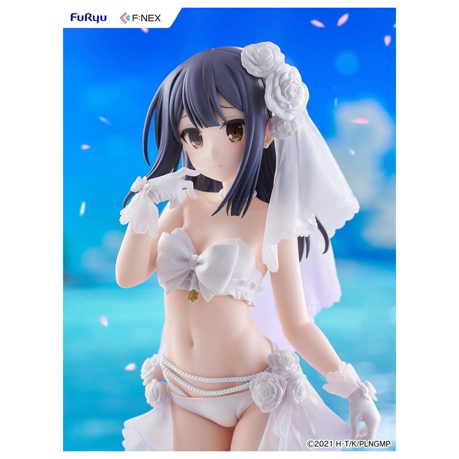 Fate/kaleid liner Prisma Illya: Licht - The Nameless Girl F:NEX PVC figura 1/7 Miyu Edelfelt Wedding Swimsuit Ver. 21 cm fotografija proizvoda