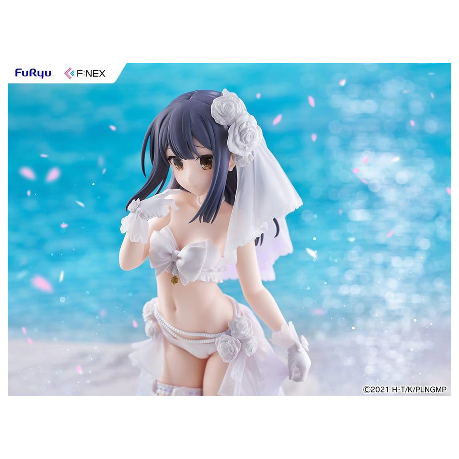 Fate/kaleid liner Prisma Illya: Licht - The Nameless Girl F:NEX PVC figura 1/7 Miyu Edelfelt Wedding Swimsuit Ver. 21 cm fotografija proizvoda